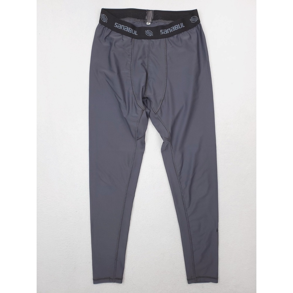 Sanabul Compression Leggings Mens Medium Gray Workout Training MMA